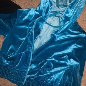 Velvet mini jacket